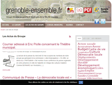 Tablet Screenshot of grenoble-ensemble.fr